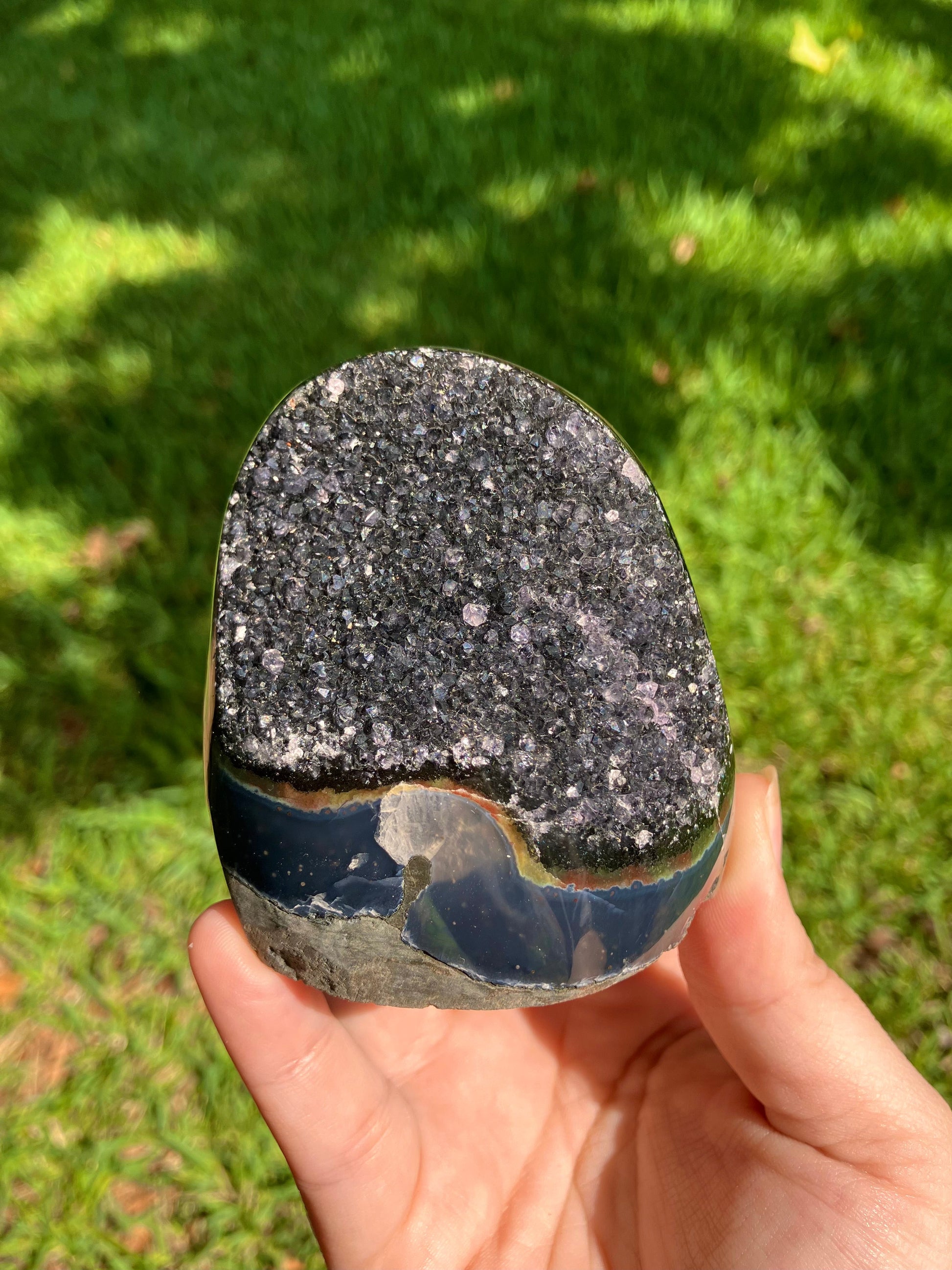 Black Amethyst Cut Base –
