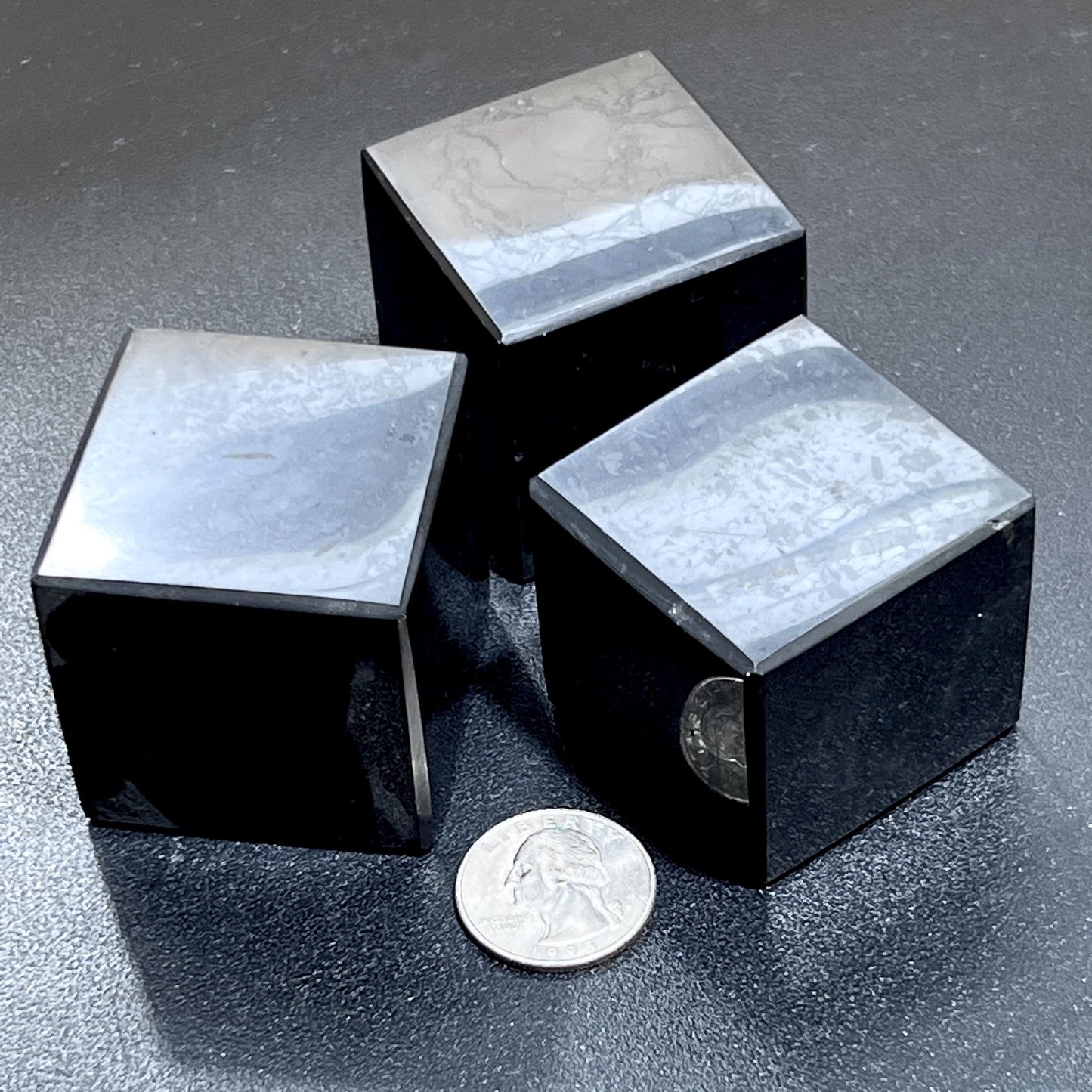 Black Shungite Cubes