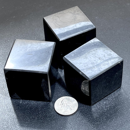 Black Shungite Cubes