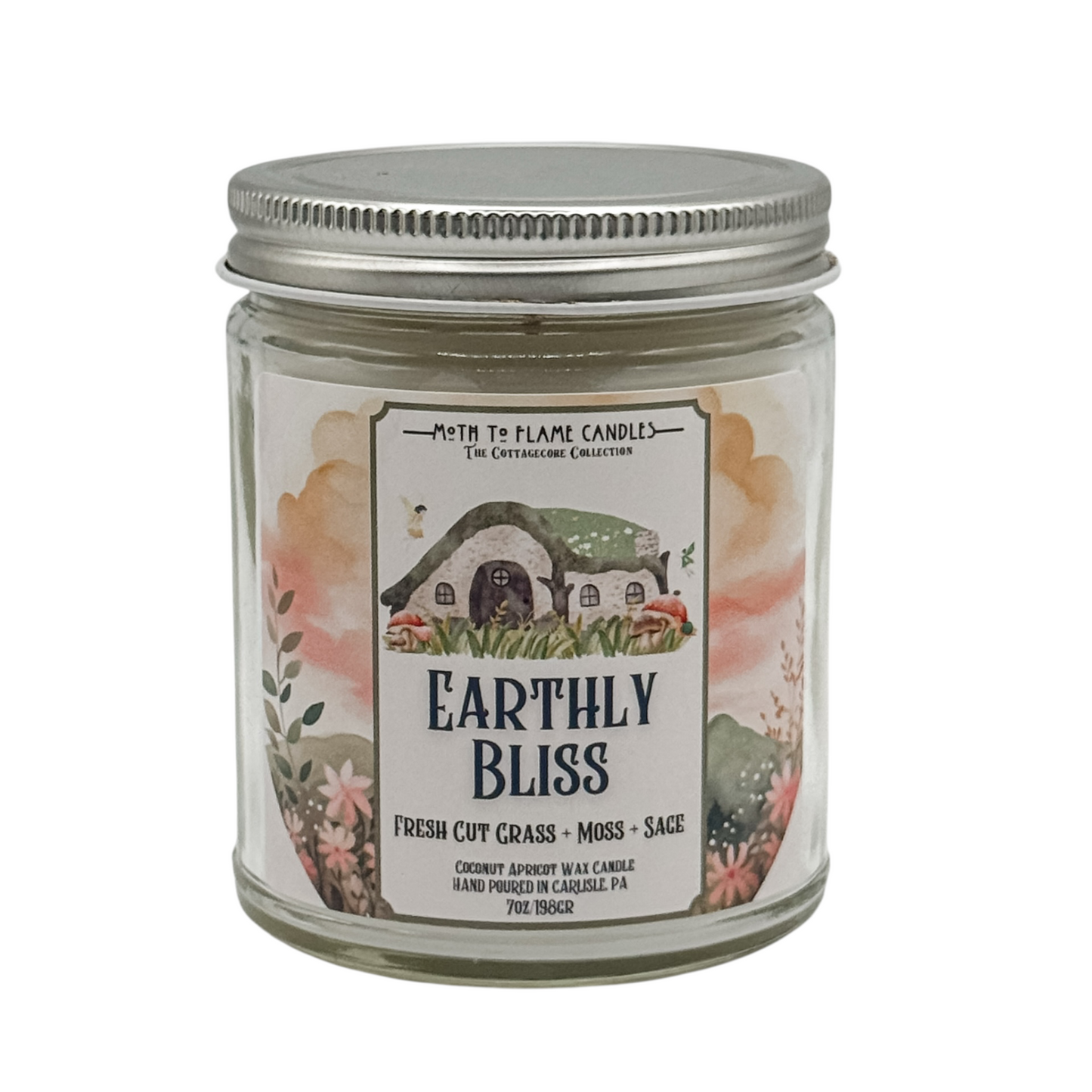 Earthly Bliss – 7 oz - Citrus, Lemongrass, Fresh Grass, Sage, Moss