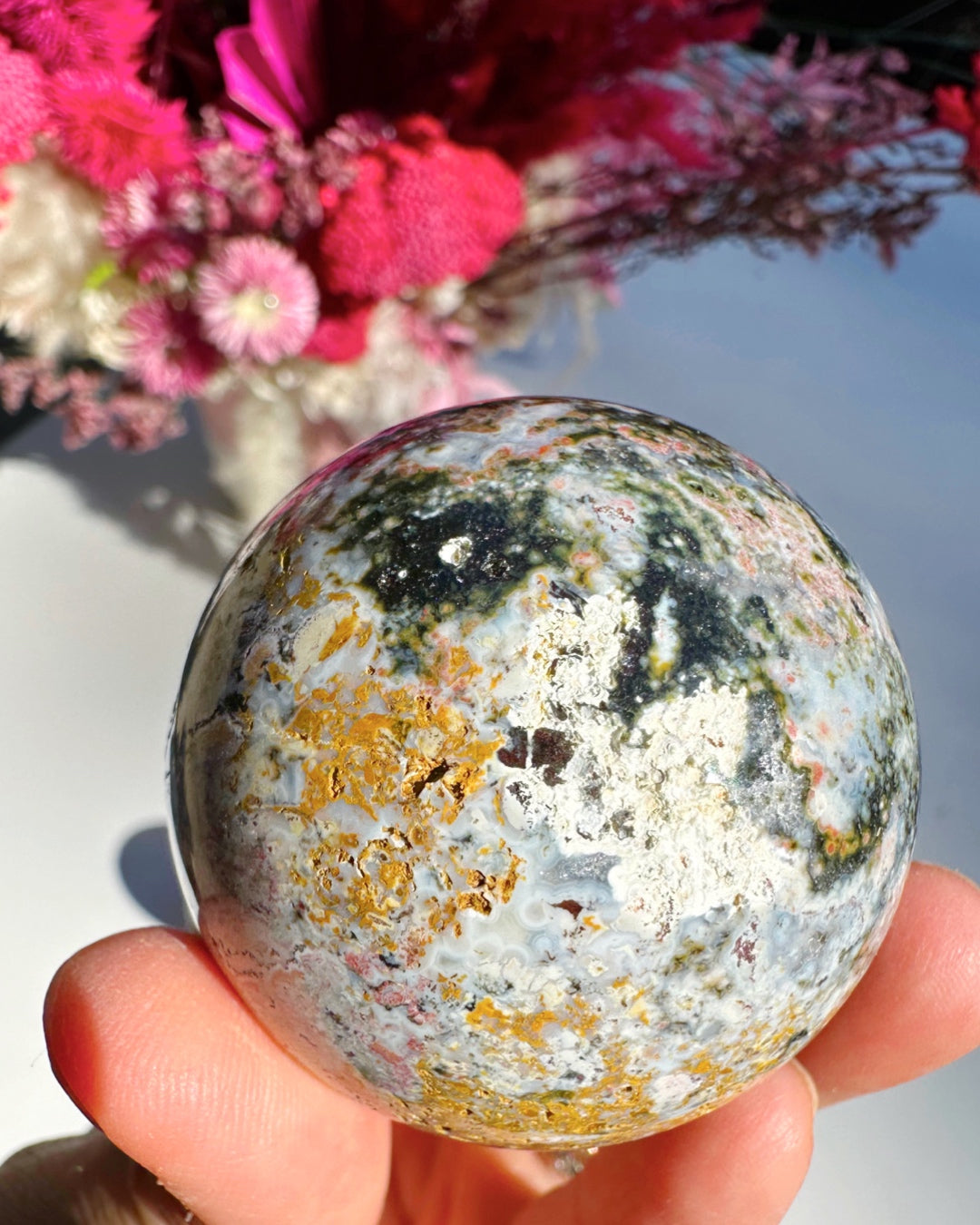 Ocean Jasper Sphere –