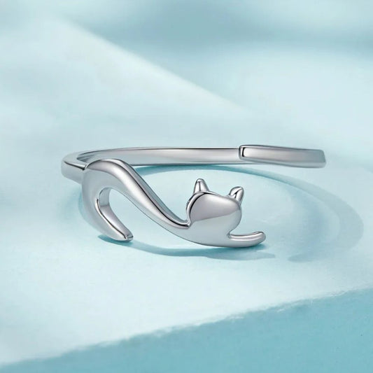 KITTY CAT RING (ADJUSTABLE) –