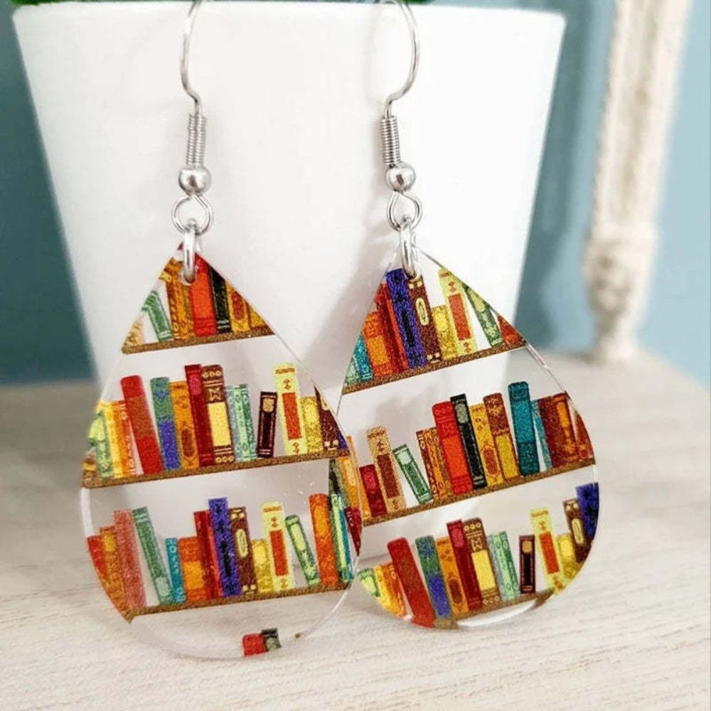 BOOK LOVER EARRINGS (PAIR) –
