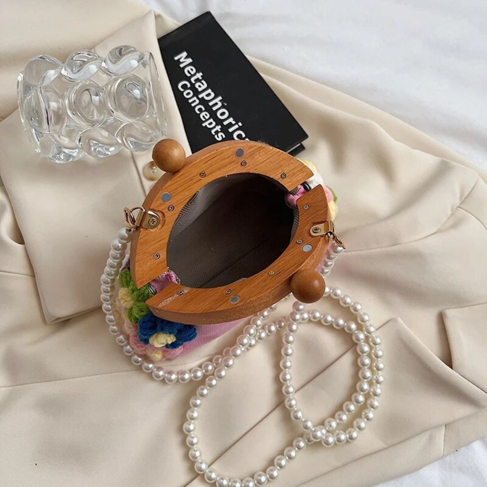 Handmade Crochet Flower Handbag - Bohemian Floral Crossbody Purse – Handbags & Purses