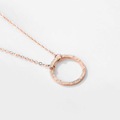 MOON PHASE NECKLACE – Rose Gold Full Moon