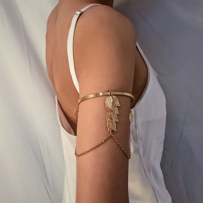 Bohemian Arm Cuff - Adjustable Upper Arm Bracelet –