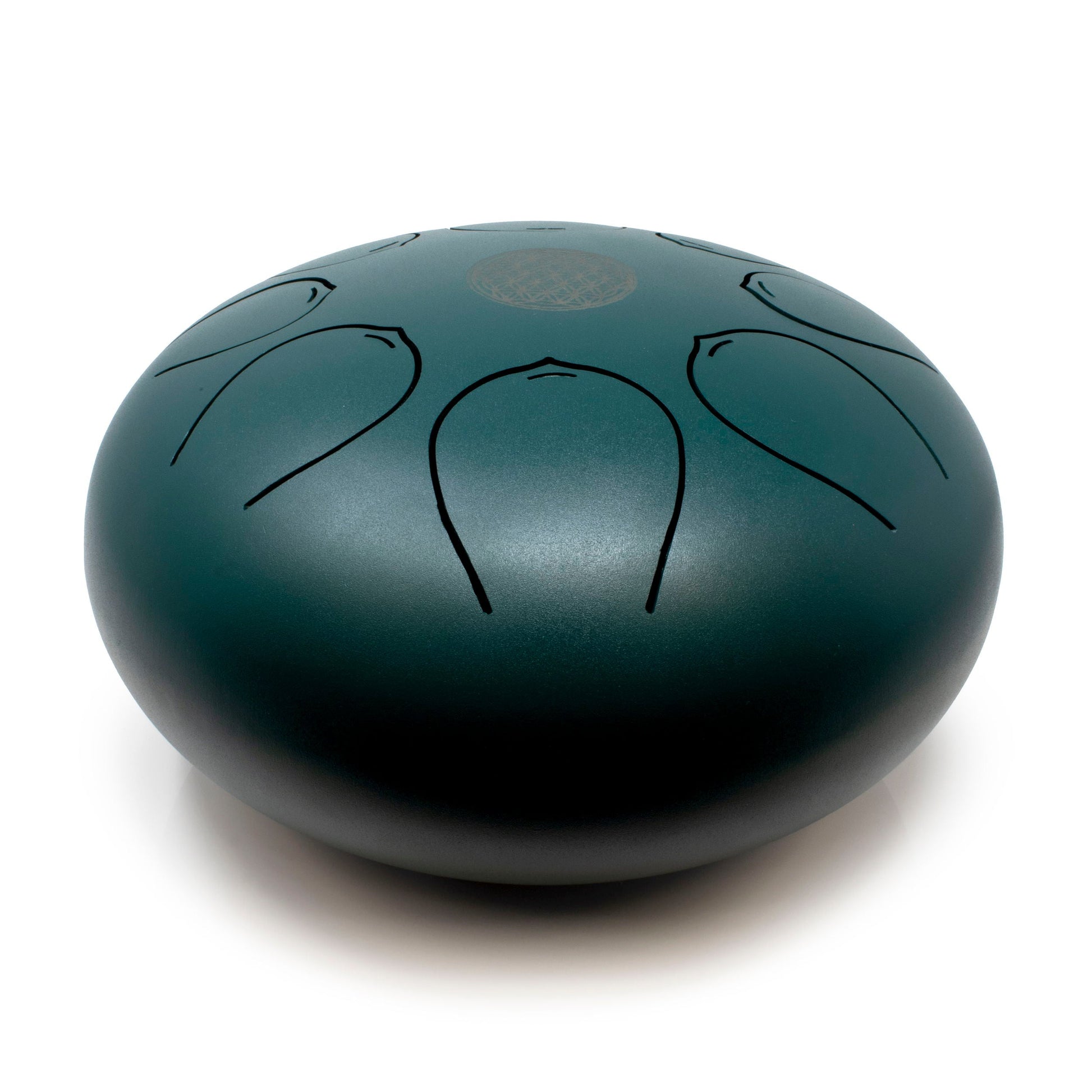 Pentatonic Steel Singing Drum - Dark Blue/Green - 25cm –
