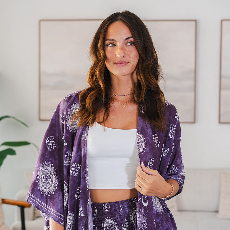 Mystic Plum Kimono