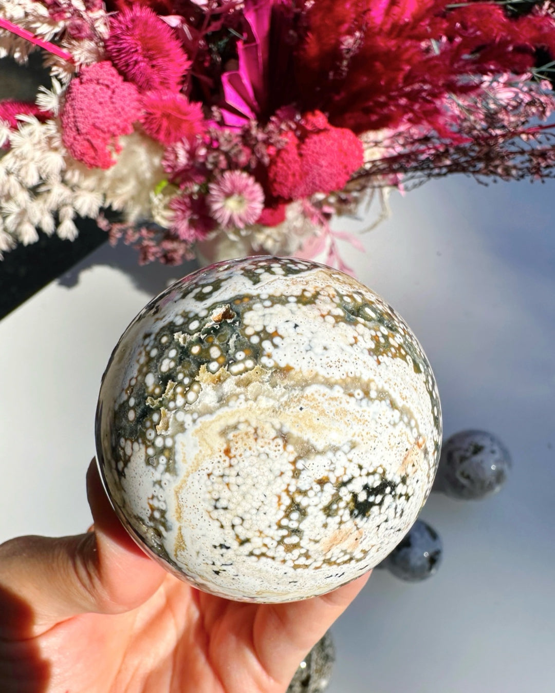 Ocean Jasper Sphere –
