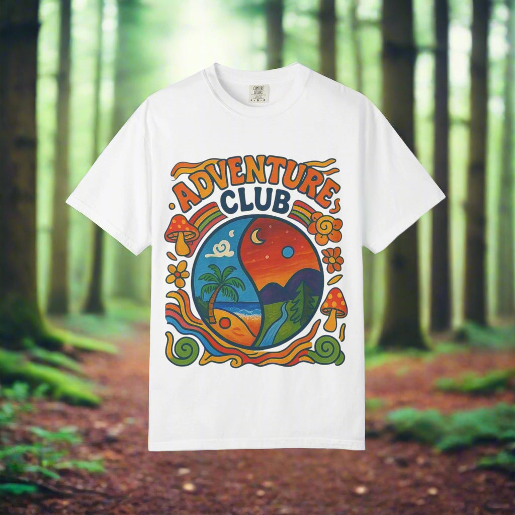 👕 Adventure Club Tee (Unisex) – White T-Shirt