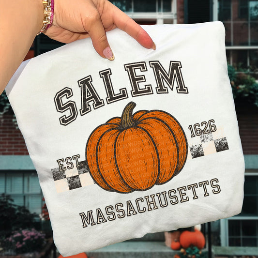 Salem orange pumpkin tee or sweatshirt –