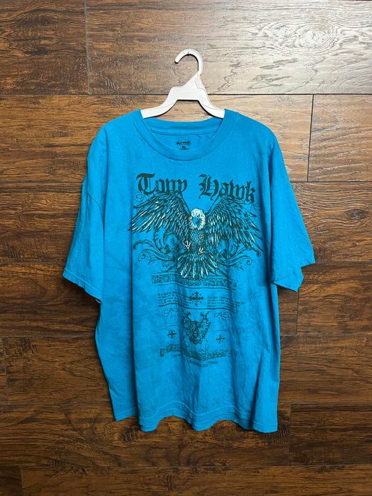 Y2K Tony Hawk Skate Tee - Screeching Hawk T-shirt - XL –