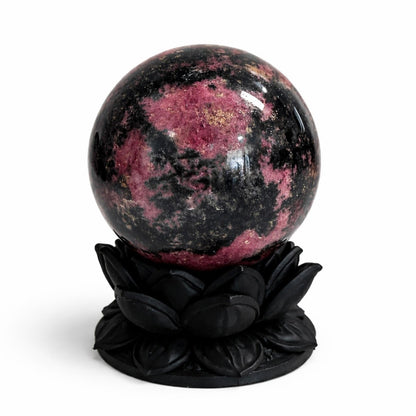 Crystal Sphere with Dark Lotus Stand | Original Kreateur Studio Design