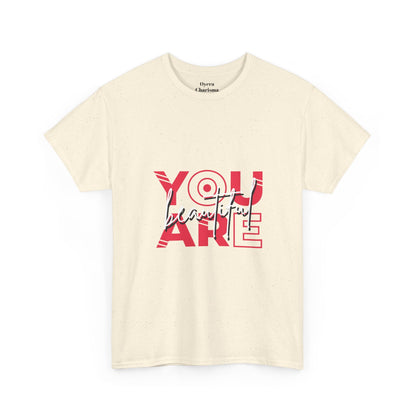 You Are Beautiful Graphic T-Shirt – Unisex Cotton Tee – Natural T-Shirt
