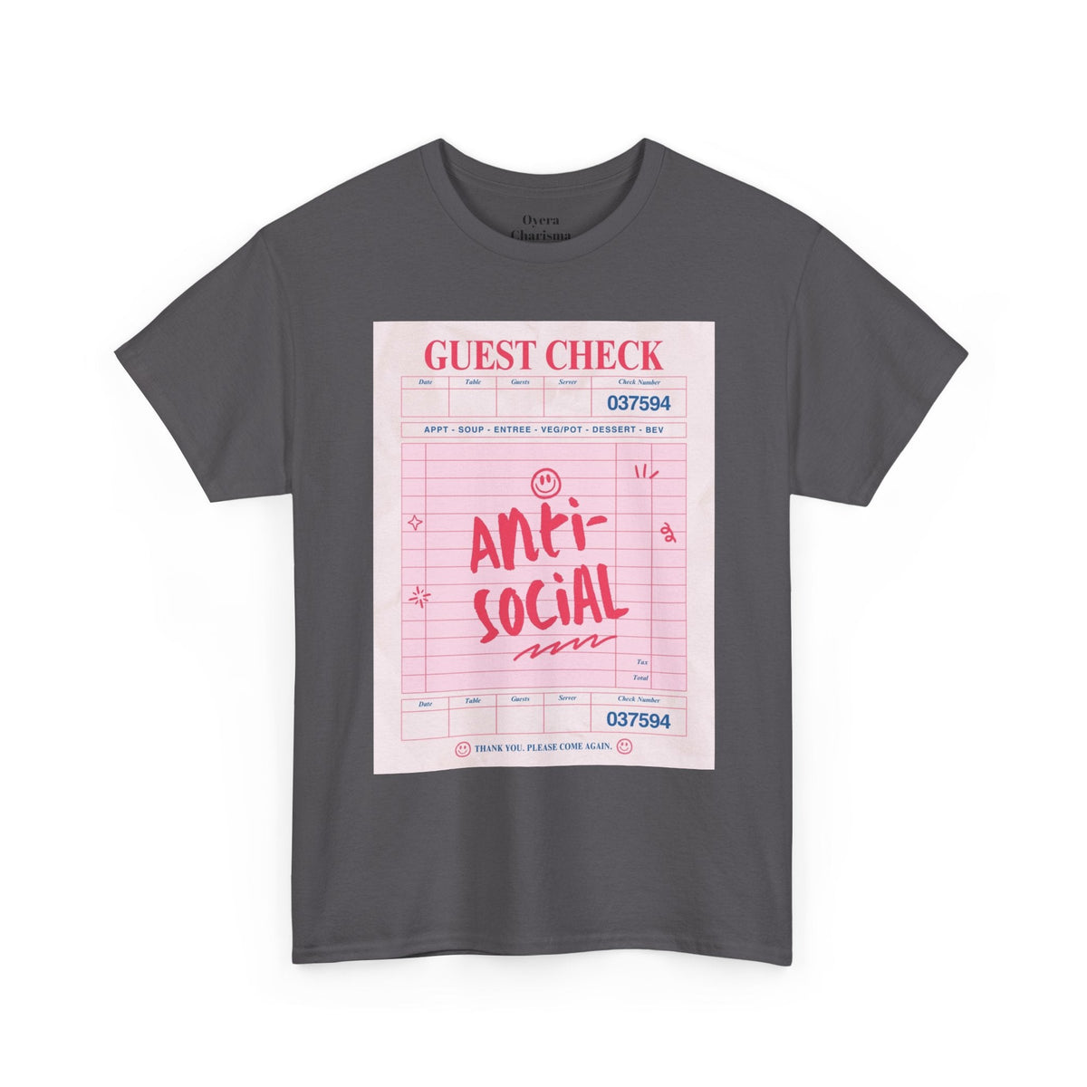 Anti-Social Graphic T-Shirt – Retro Guest Check Tee
