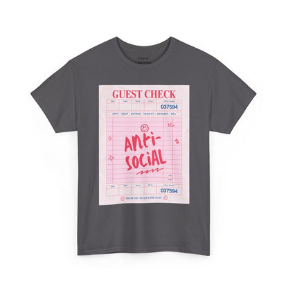 Anti-Social Graphic T-Shirt – Retro Guest Check Tee