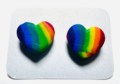 Handmade Clay Stud Earrings/Minimalist Earrings/Simple Earrings