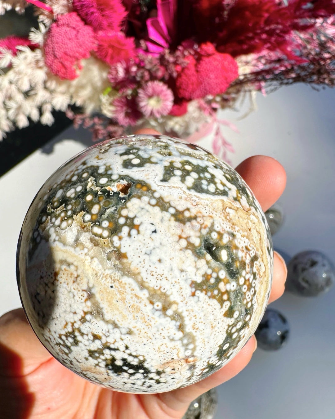 Ocean Jasper Sphere –