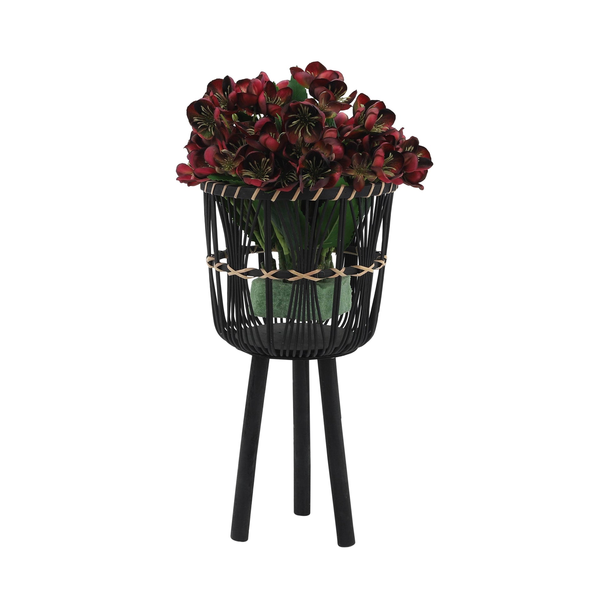 Bamboo Tripod Base Planters –