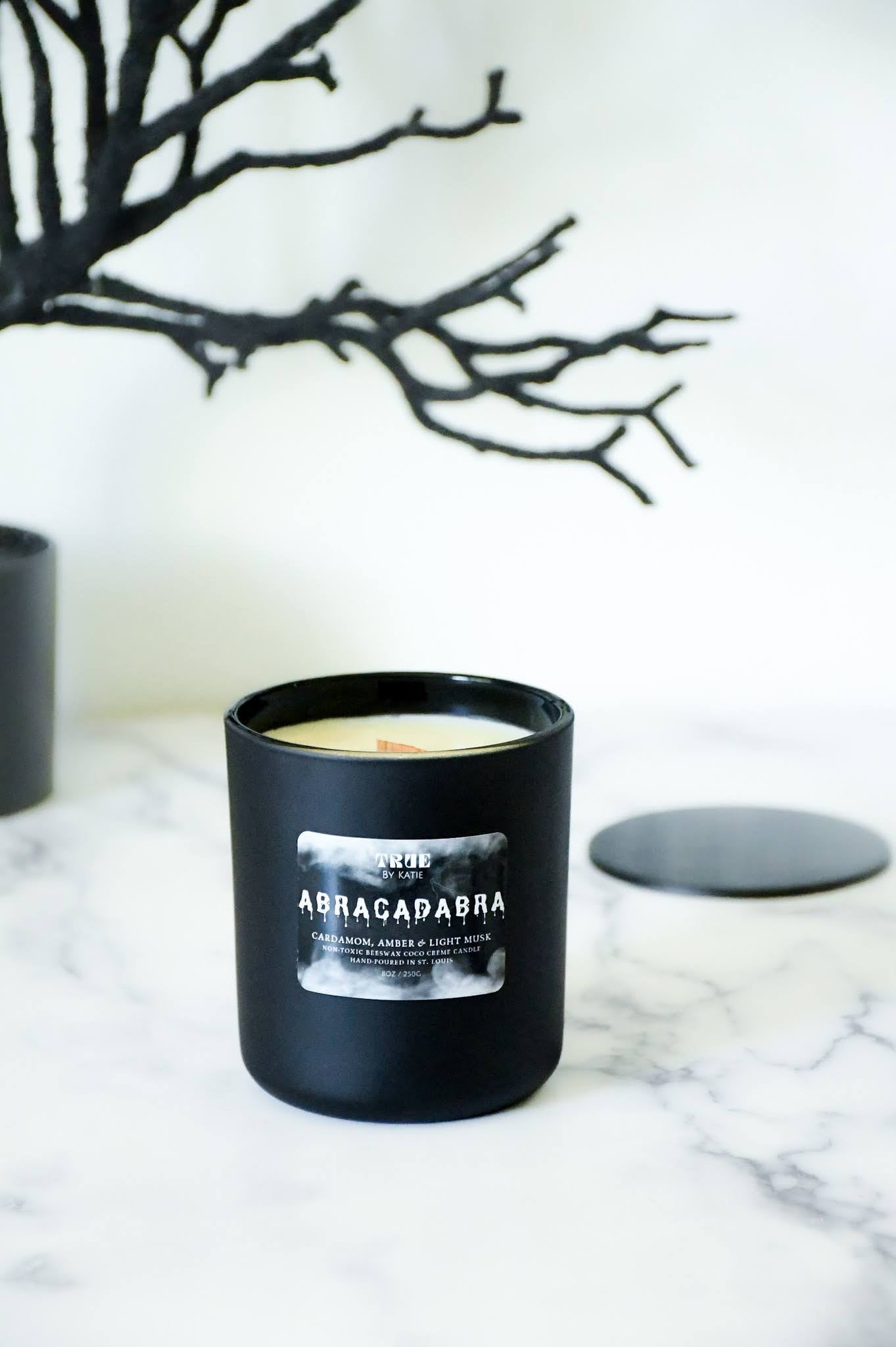 Cardamom Orange Candle - 8oz Beeswax Refillable – non toxic candle