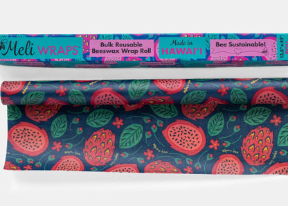 BULK ROLL Beeswax Wrap - Dragonfruit Print