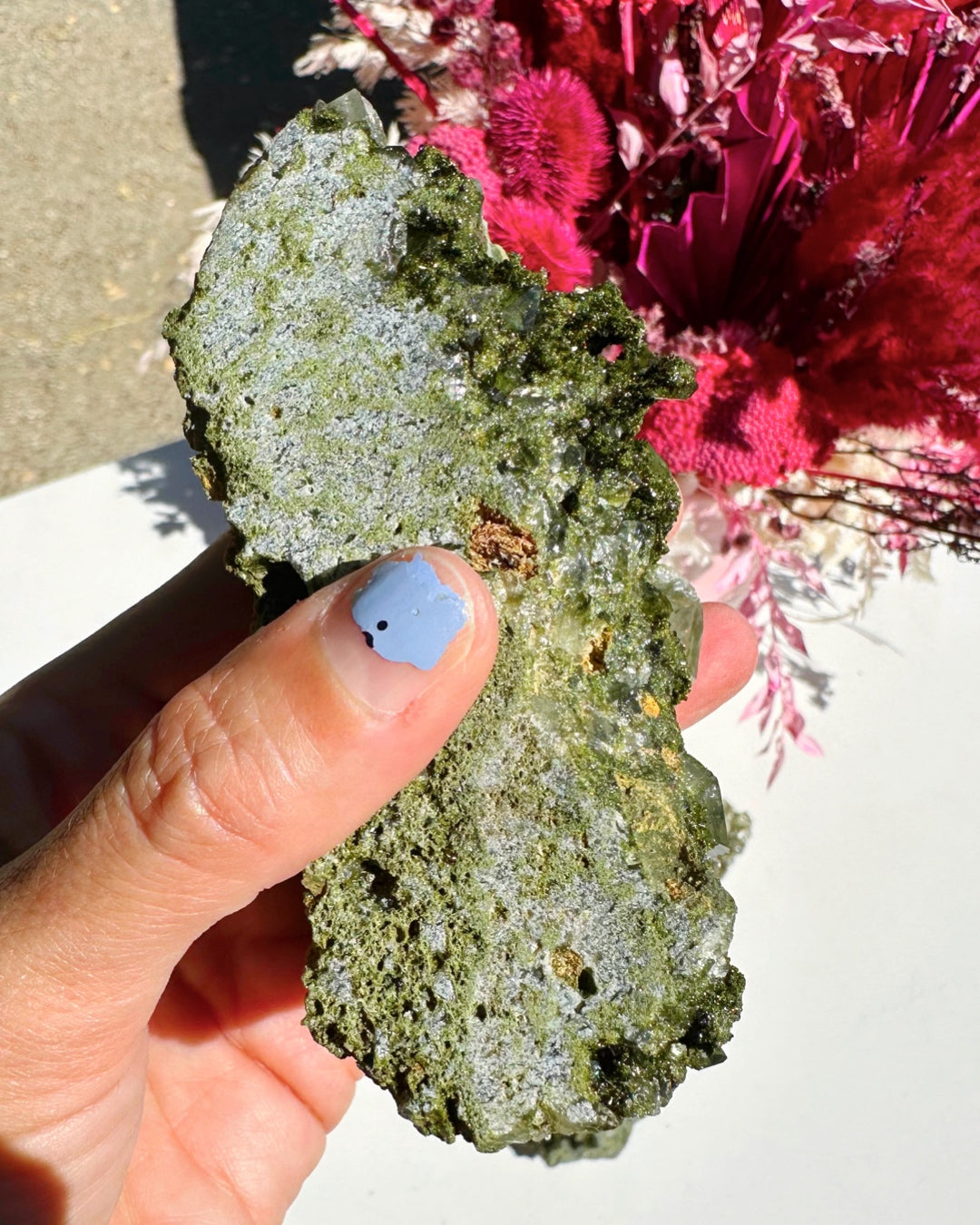 Epidote Quartz Cluster –
