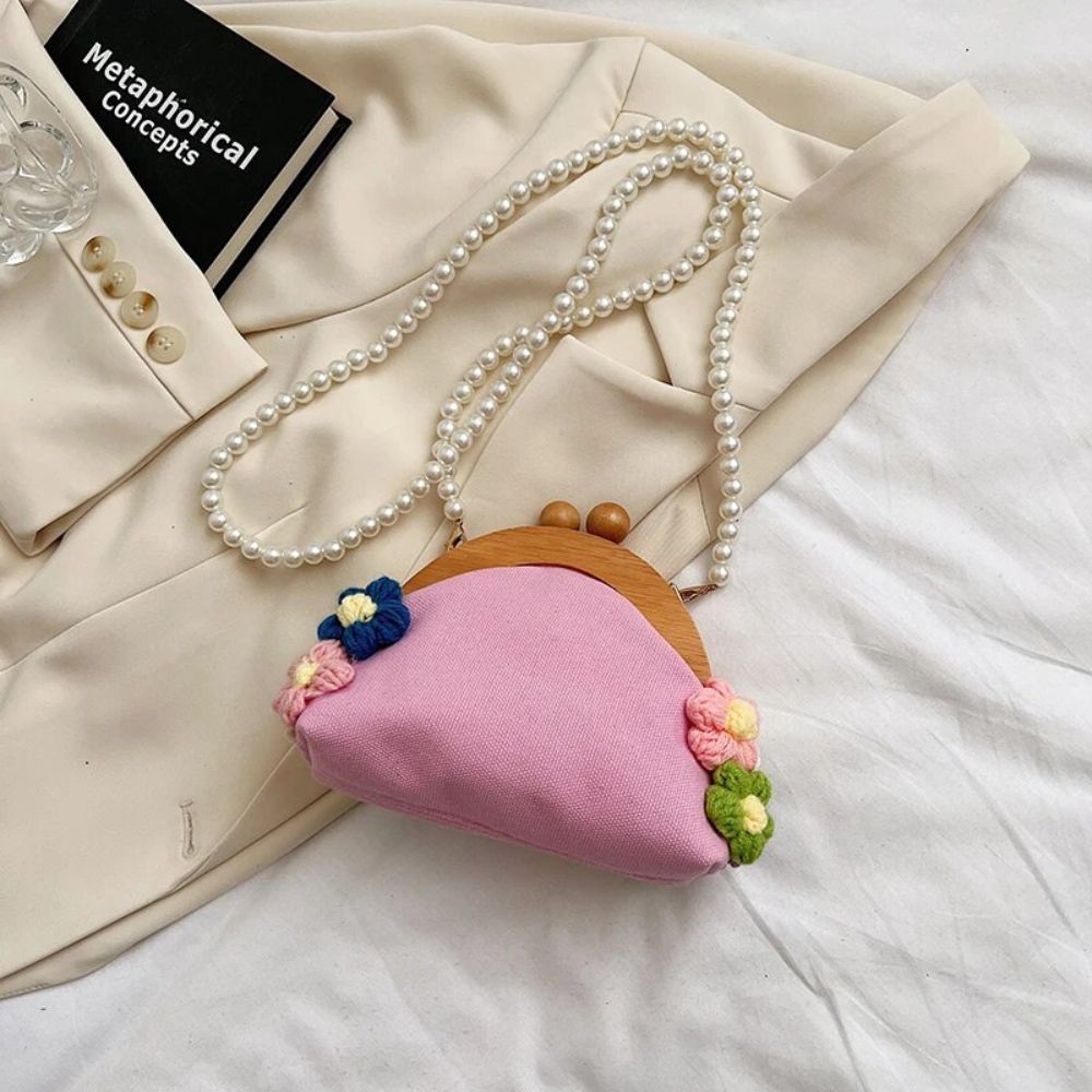 Handmade Crochet Flower Handbag - Bohemian Floral Crossbody Purse – Handbags & Purses