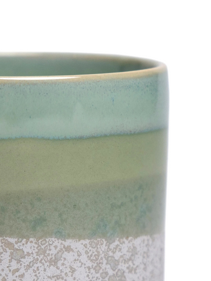 Cement Green Ceramic Plant Pot and Saucer – plant pot