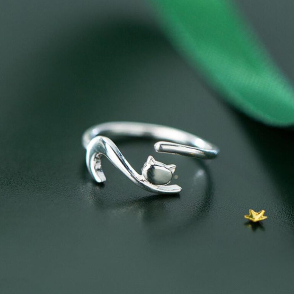 KITTY CAT RING (ADJUSTABLE) –