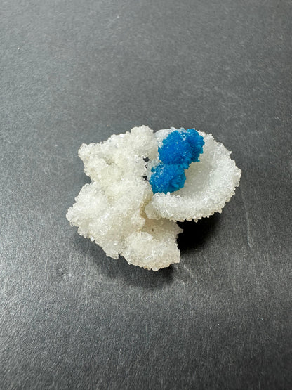 Cavansite Ball 'Floaters' on Stilbite MD – #6 Minerals