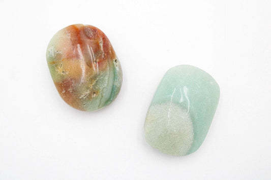 Chinese Amazonite Palm Stone 2.5"