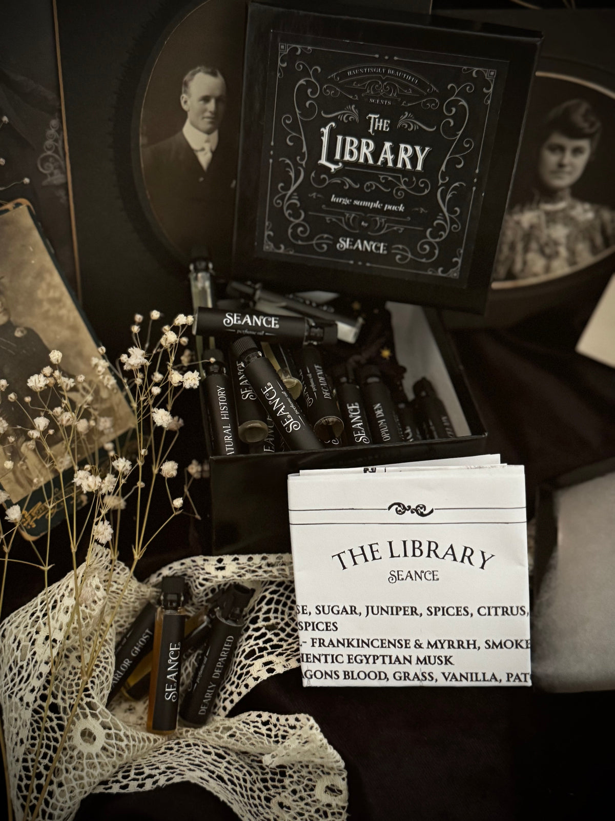 Seance The Library Perfume Sample Set, 27 Scents – Sample Packs