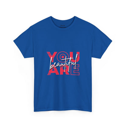 You Are Beautiful Graphic T-Shirt – Unisex Cotton Tee – Royal T-Shirt