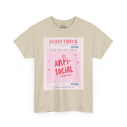 Anti-Social Graphic T-Shirt – Retro Guest Check Tee