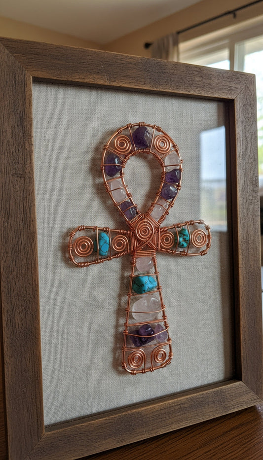 Unique Crystal and Copper Pictures / Wall Home Decor –