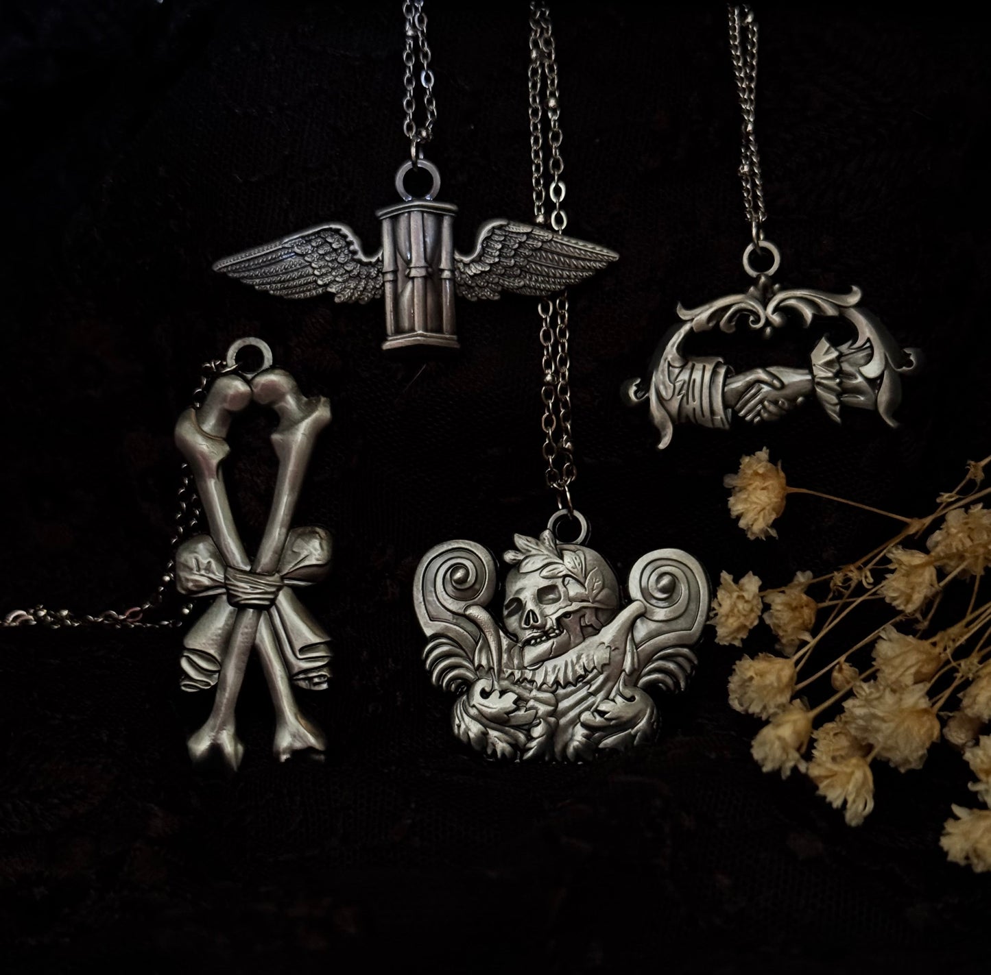 Carved In Stone- Bow and Bones – Adornments