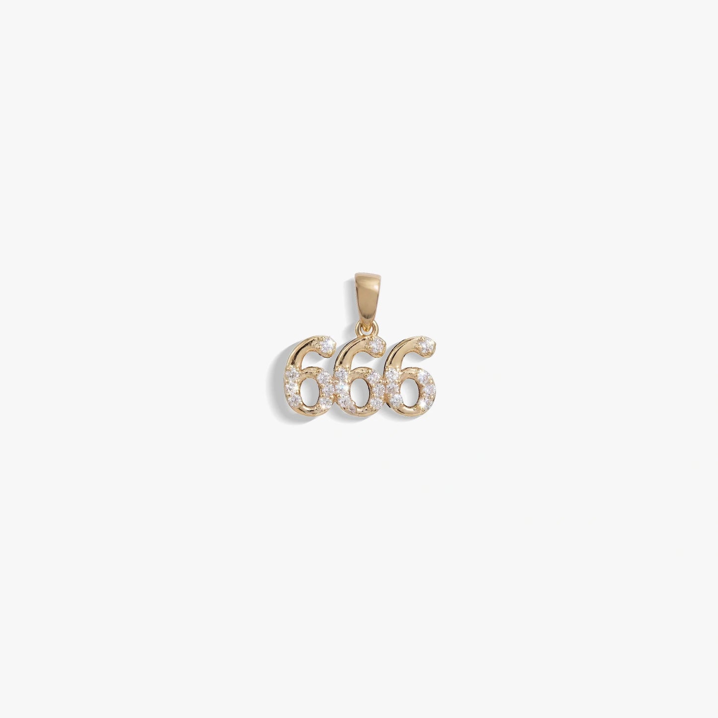 666 Sapphire Angel Number Amulet – 14K Gold Vermeil Pendants