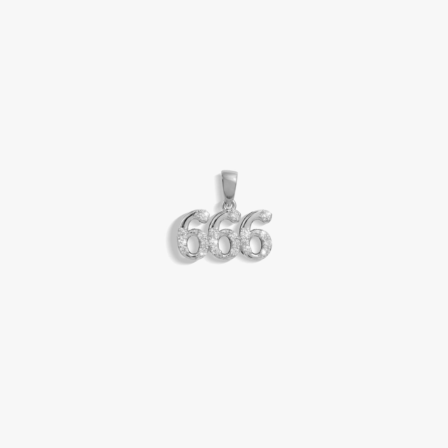 666 Sapphire Angel Number Amulet – 925 Sterling Silver Pendants