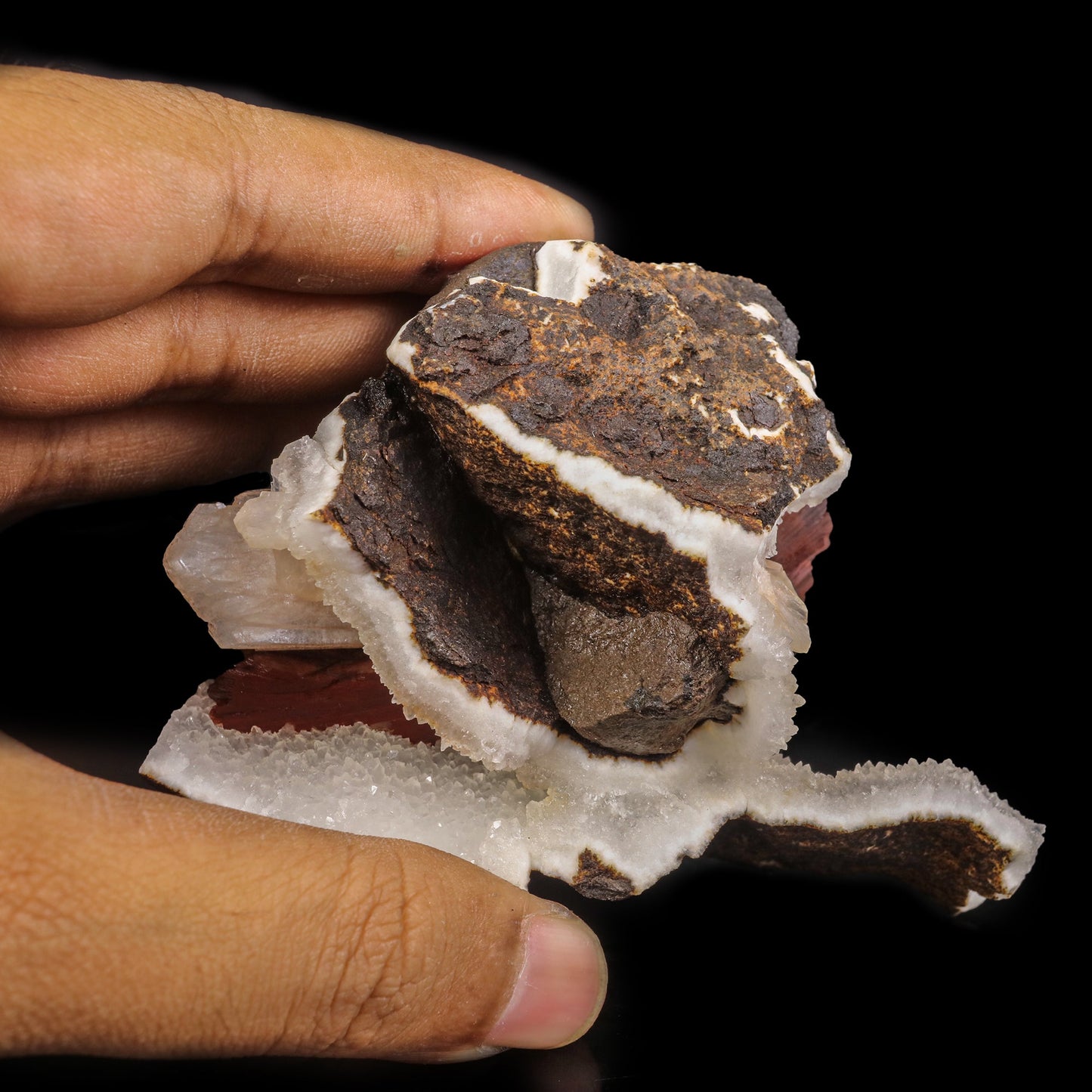 Red Heulandite Natural Mineral Specimen – Heulandite