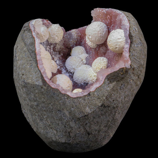 Rare Okenite With MM Quartz Natural Mineral Specimen – Okenite