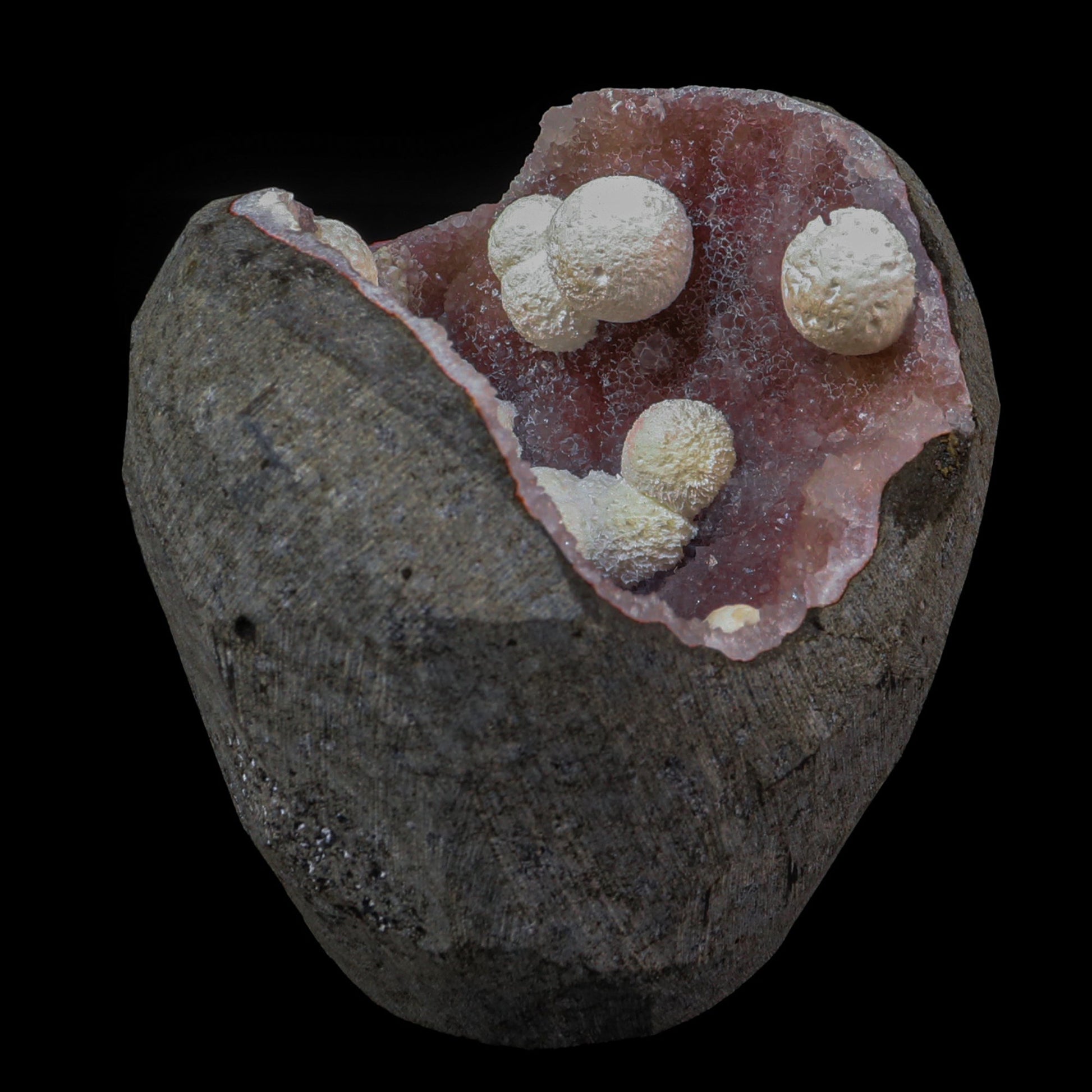 Rare Okenite With MM Quartz Natural Mineral Specimen – Okenite