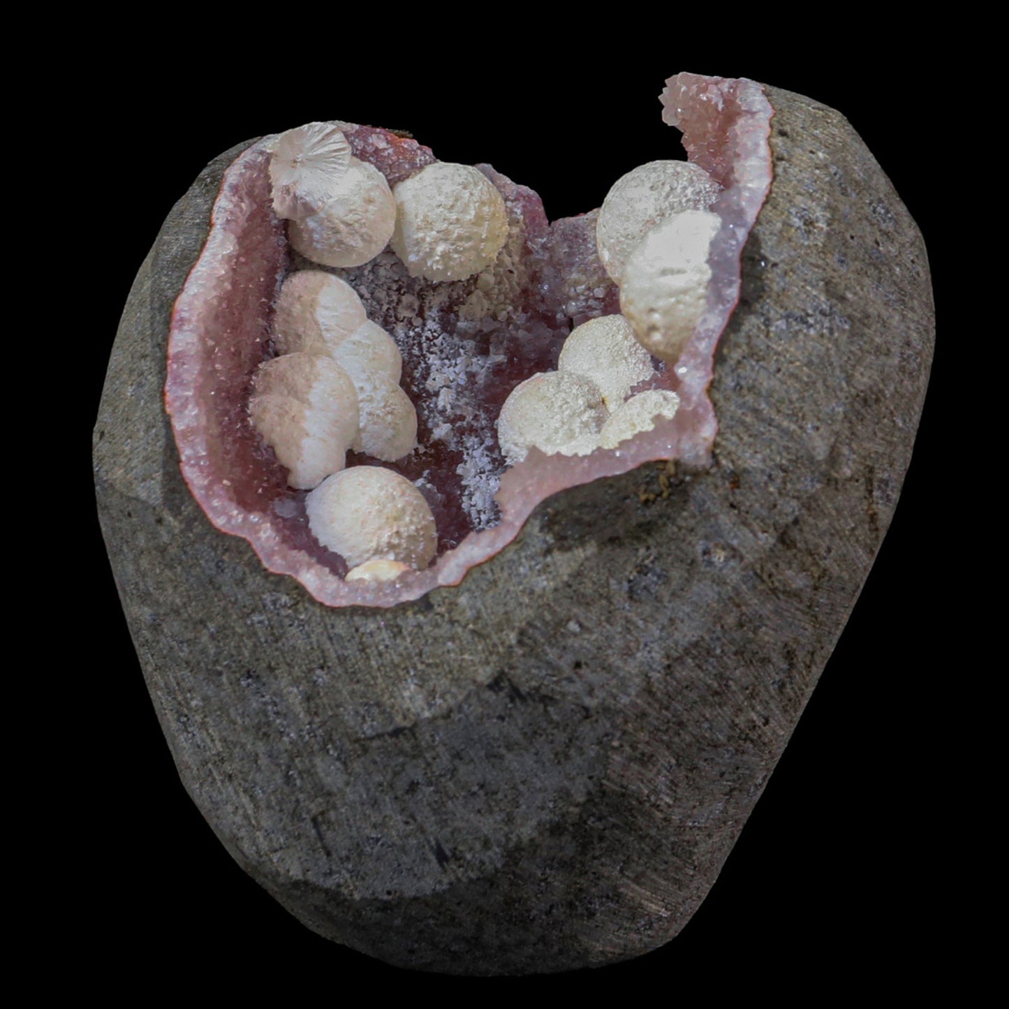 Rare Okenite With MM Quartz Natural Mineral Specimen – Okenite
