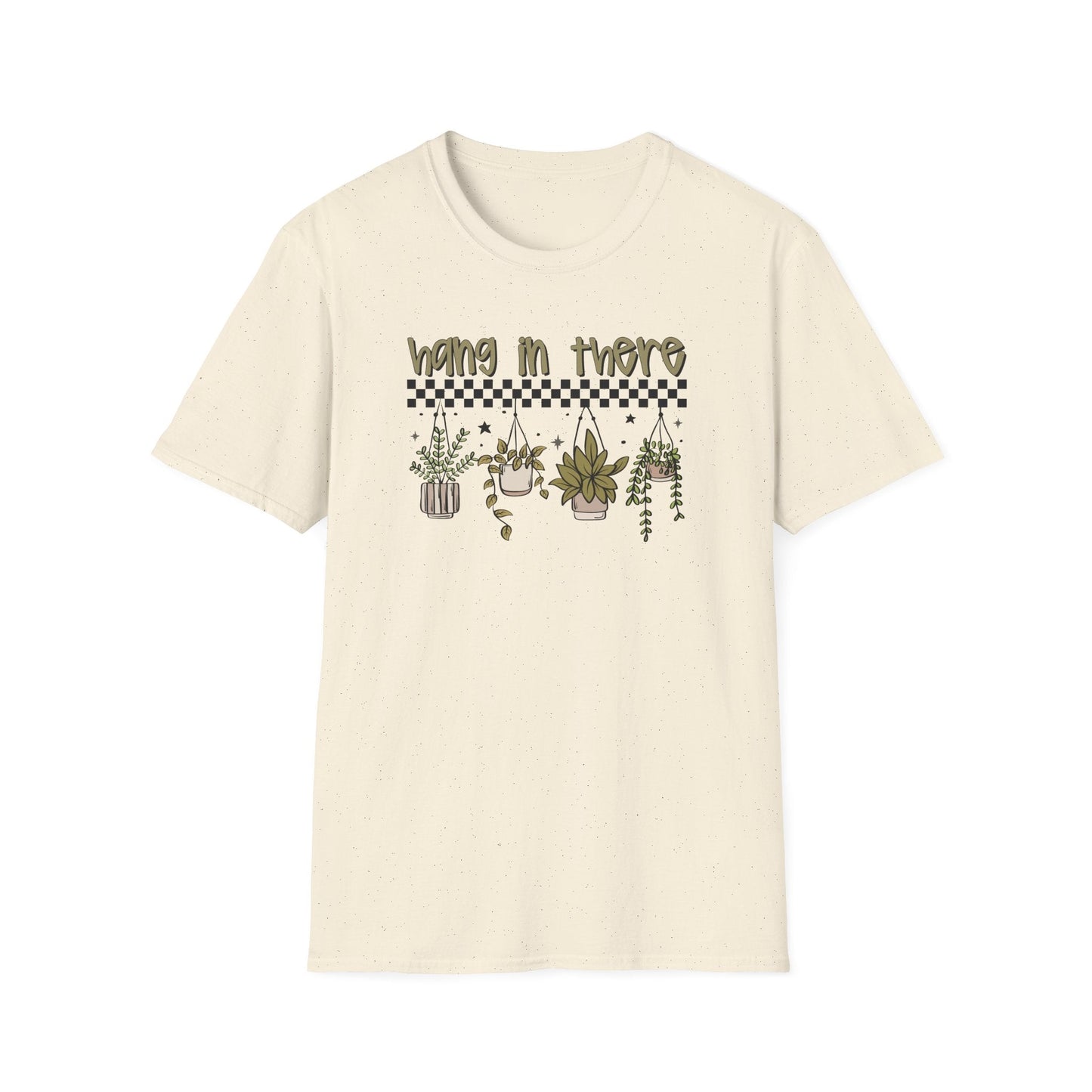 Hang In There Unisex Softstyle T-Shirt | Casual Plant Lover Tee