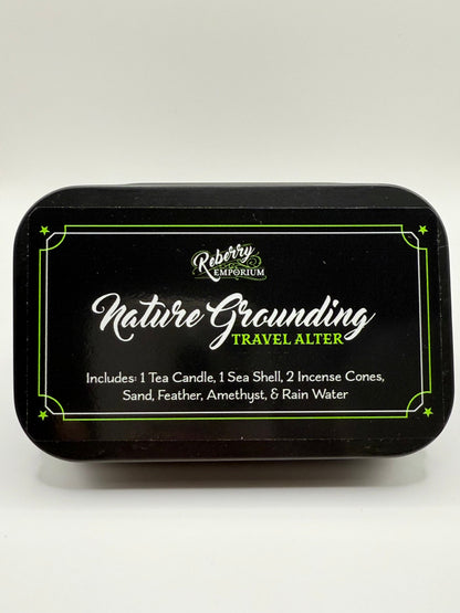 Nature Grounding Travel Altar Kit with Amethyst
