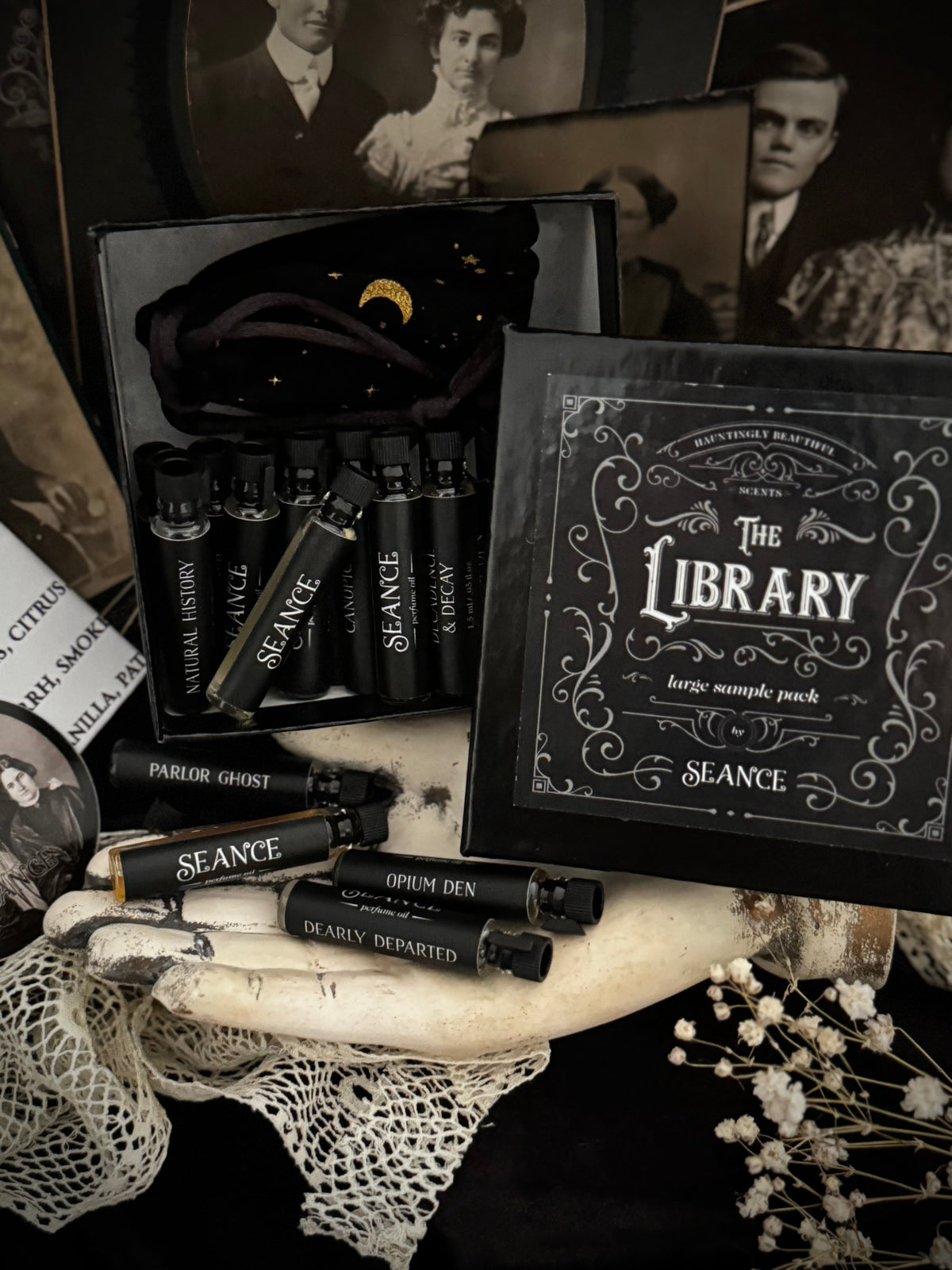 Seance The Library Perfume Sample Set, 27 Scents – Sample Packs