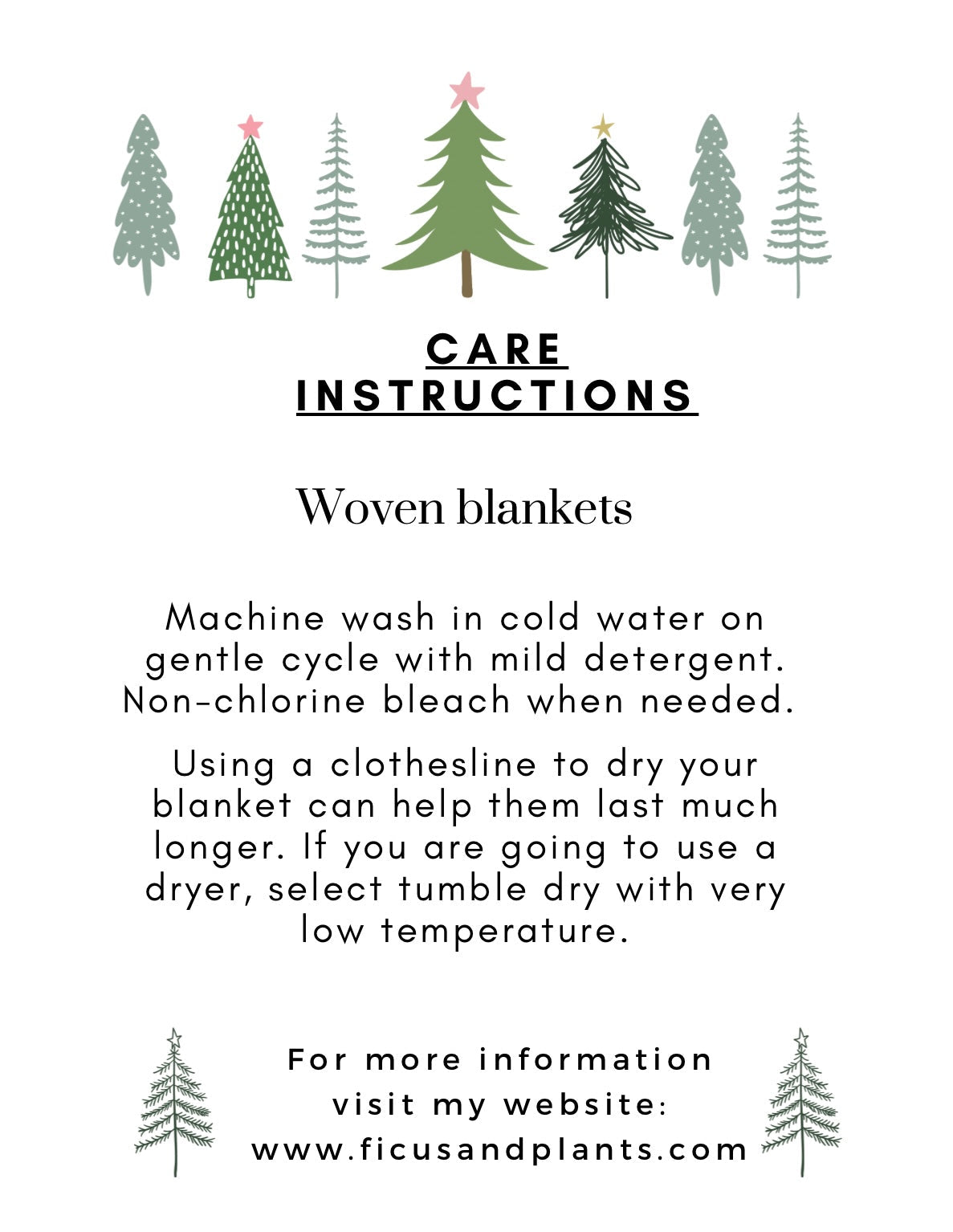 Floral blue tiles woven blanket 50x60” clearance