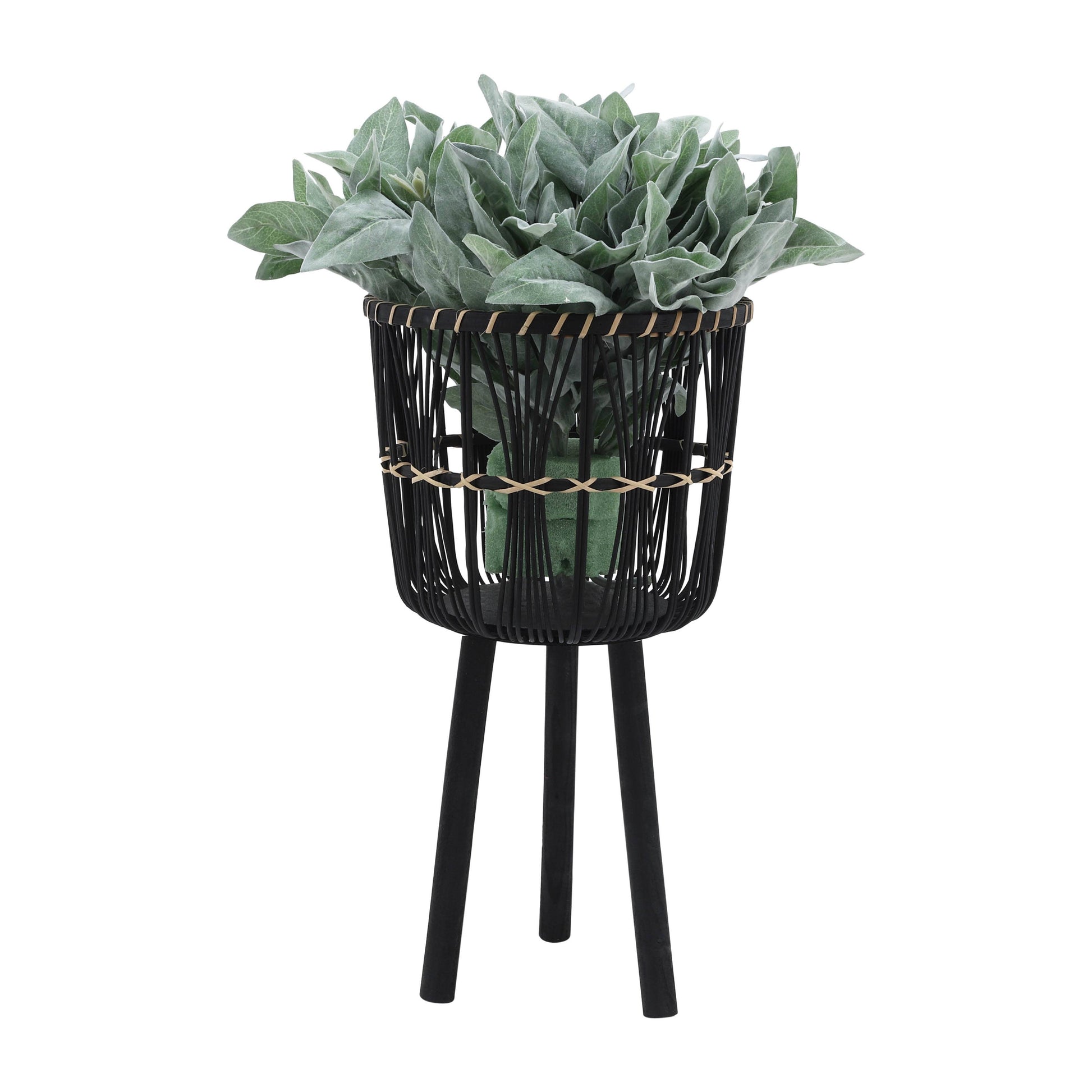 Bamboo Tripod Base Planters –