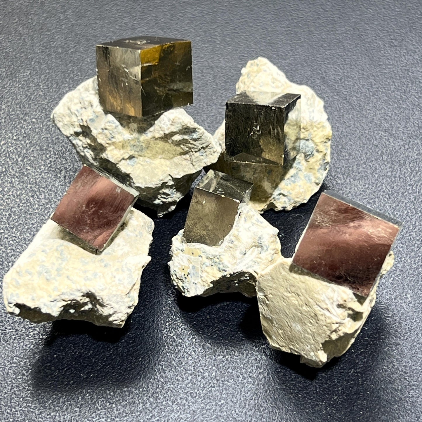 Golden Iron Pyrite Crystal Cubes In Rough Raw Matrix Wholesale – Home & Living > Home Decor > Home Accents > Rocks & Geodes