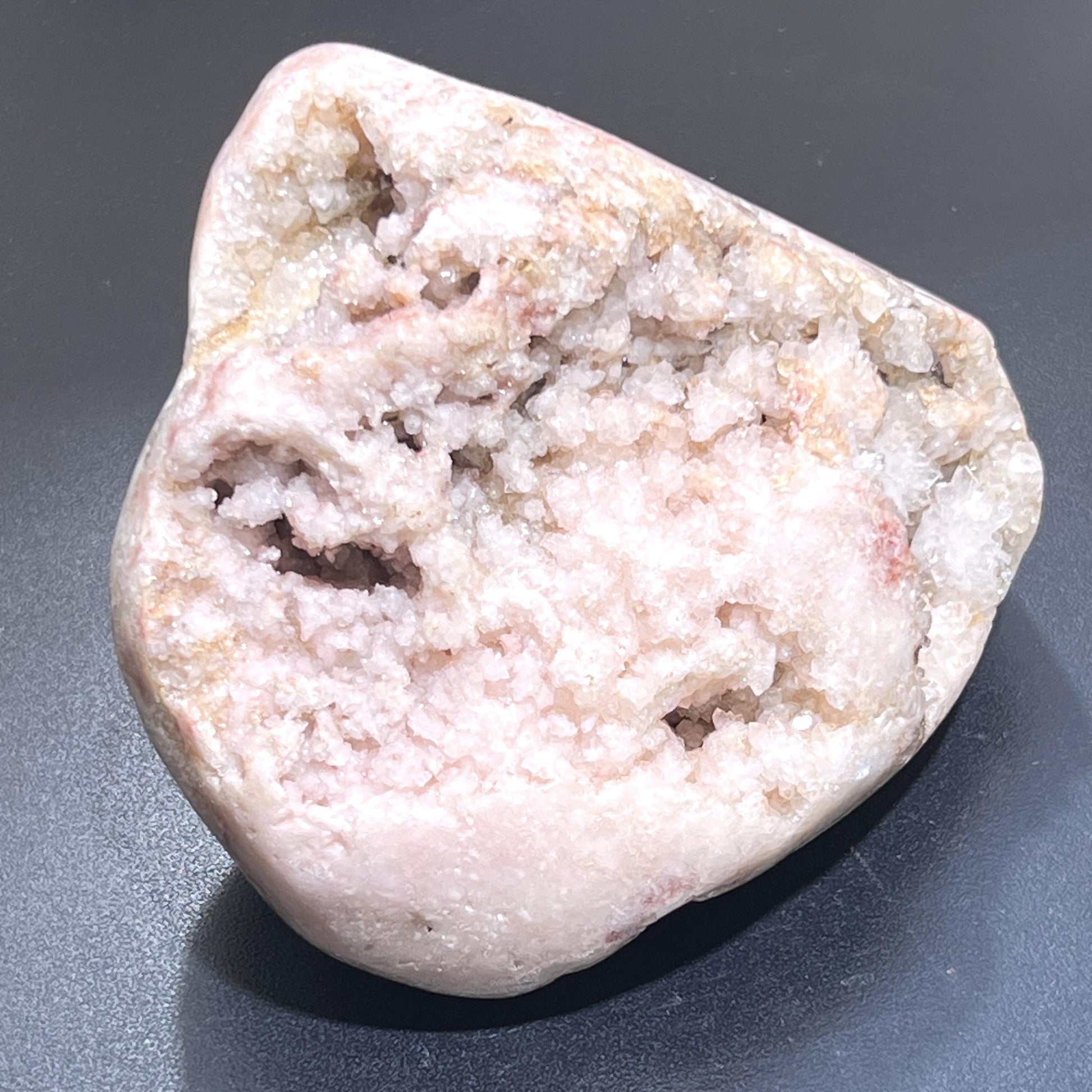 Large Pink Amethyst Druzy Crystal Cluster Standing Freeform Select Polished Carving – Home & Living > Home Decor > Home Accents > Rocks & Geodes