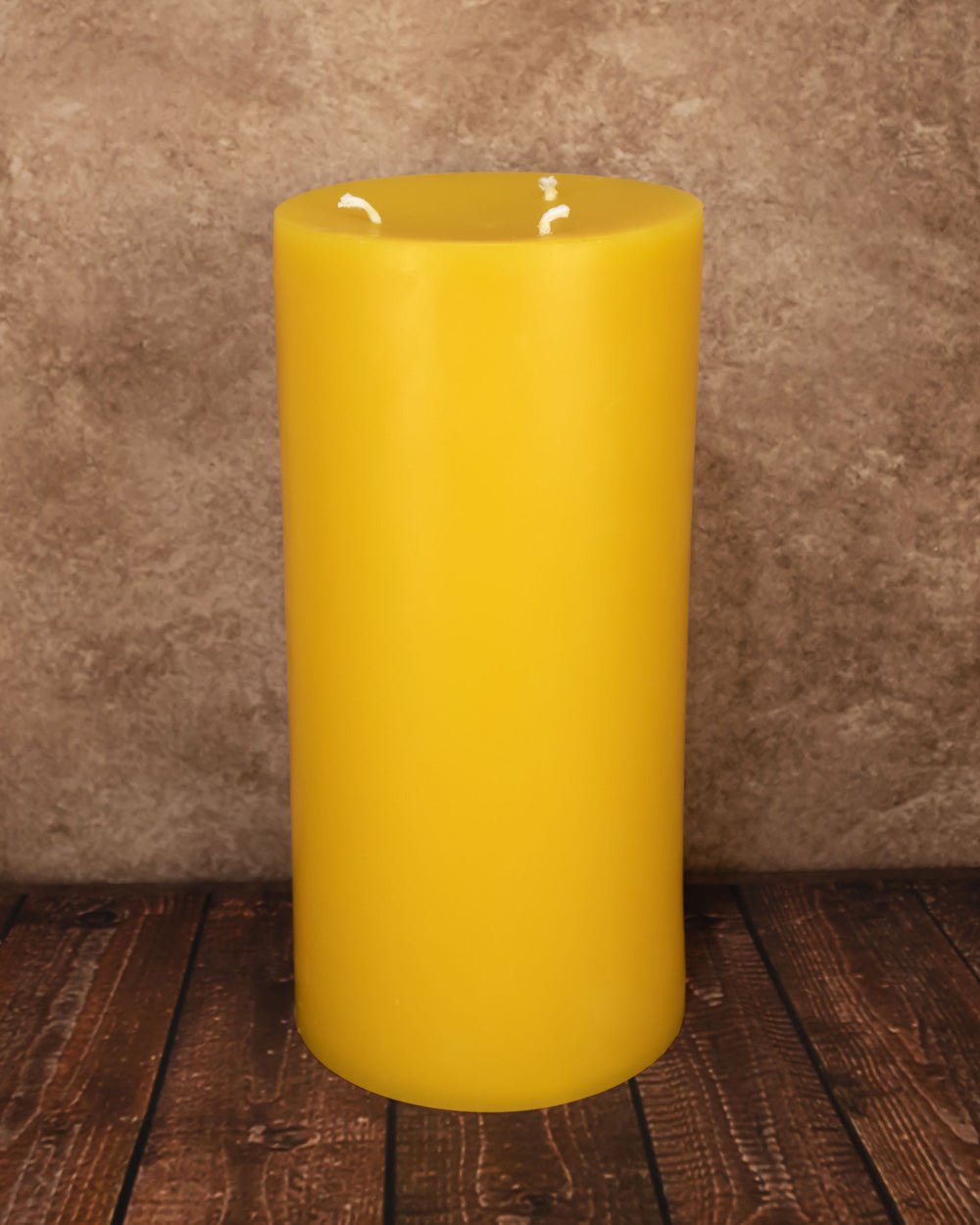 6 Inch Beeswax Pillar Candle - 100% Pure – 6x24 inch Pillars Smooth